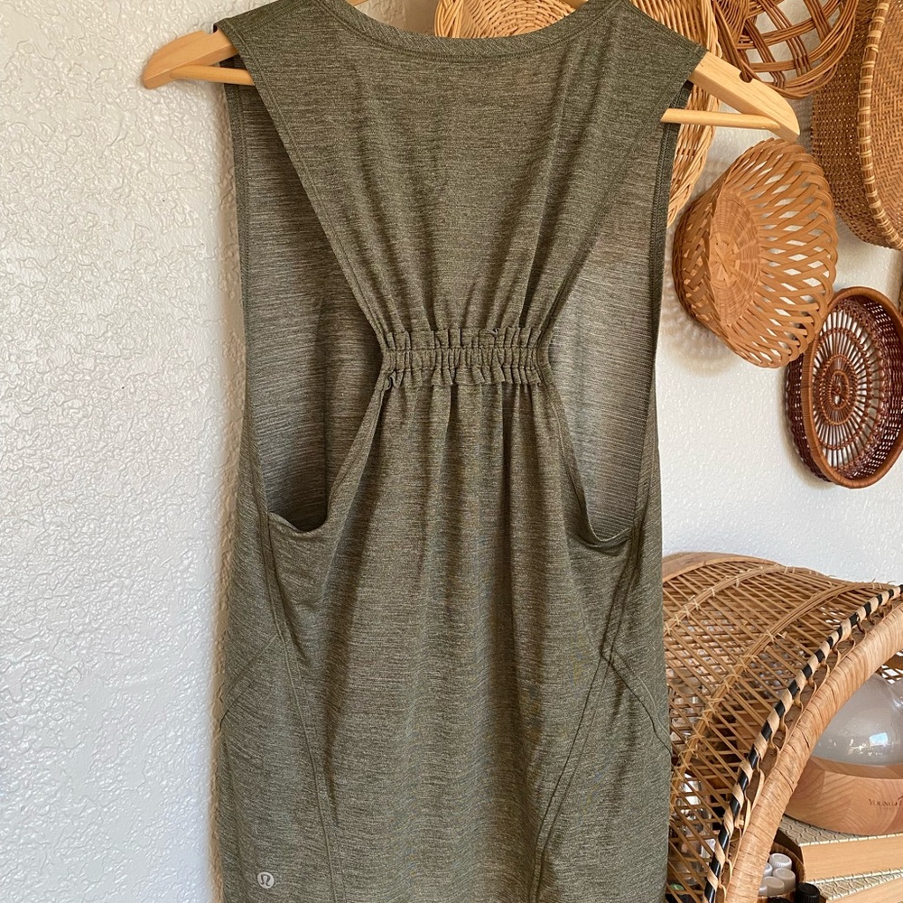 Lululemon Heather Olive Green Shirt